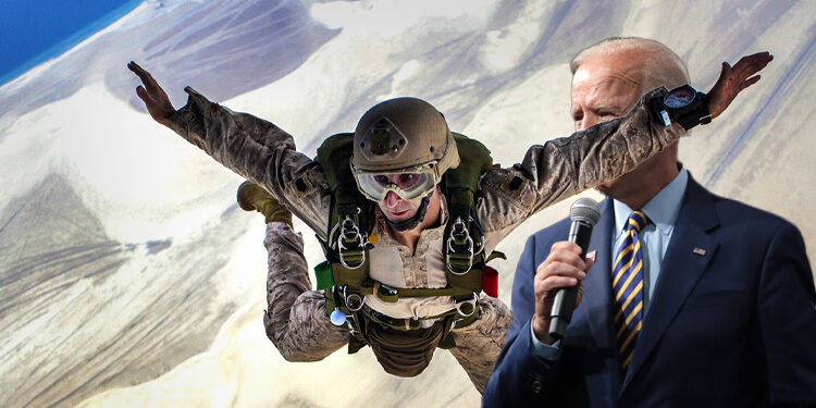 Was Biden serious telling 82nd airborne paratroopers not to jump?